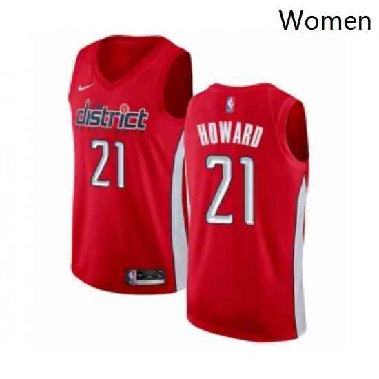 Womens Nike Washington Wizards 21 Dwight Howard Red Swingman Jersey Earned Edition